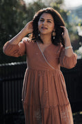 Soft Cotton Embroidered V-Neck