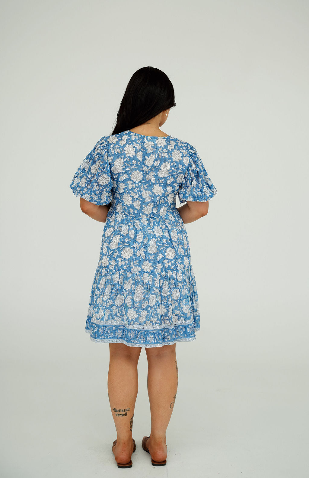 Block Print Mini Dress