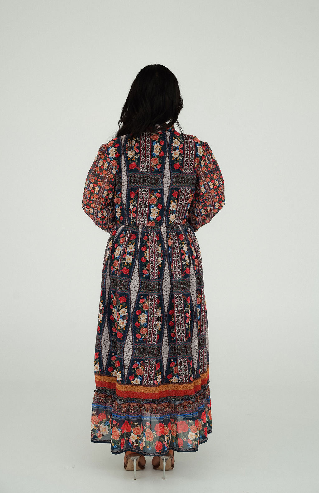 Chiffon Floral Maxi Dress