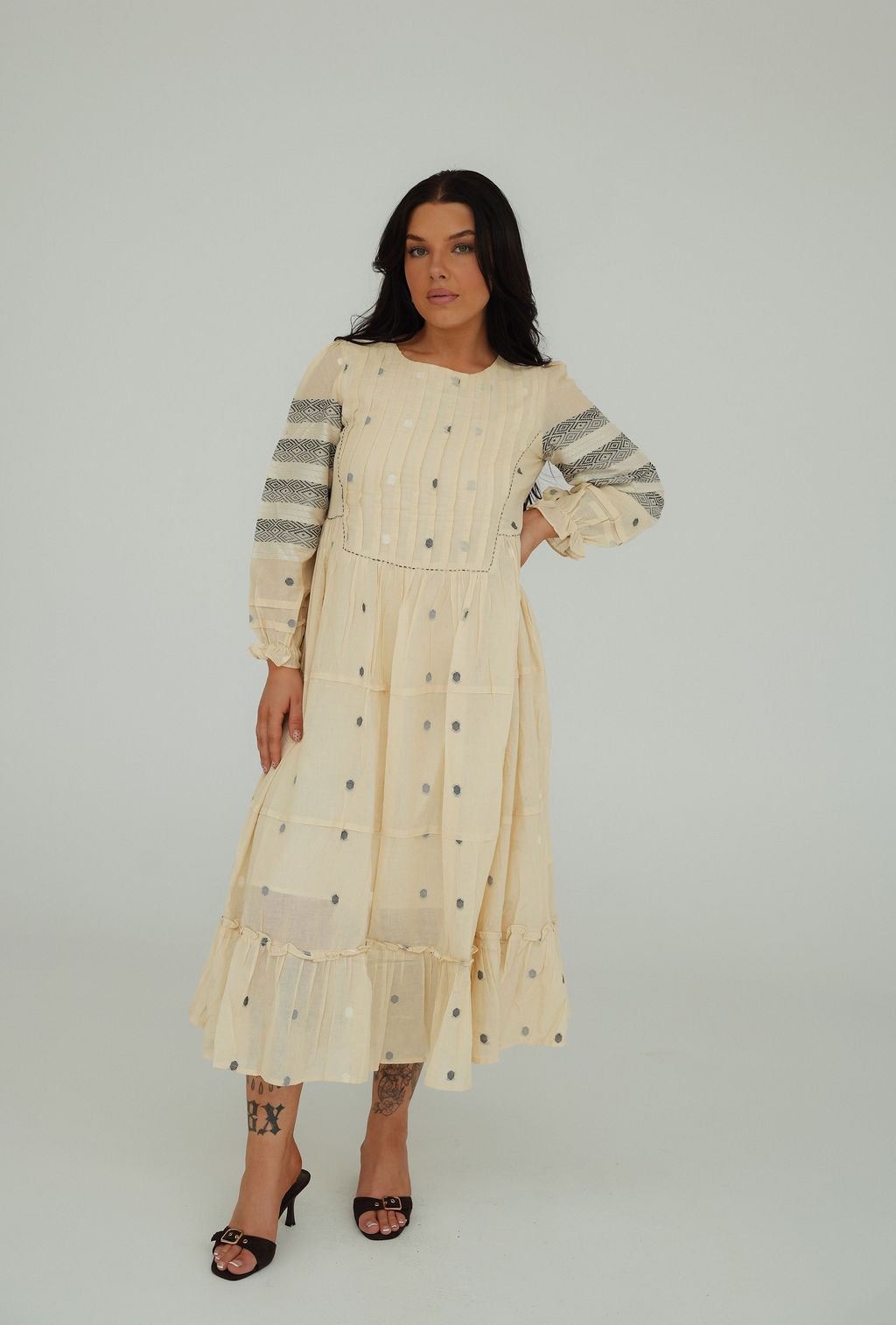 The Meadow Long Sleeve Midi Dress