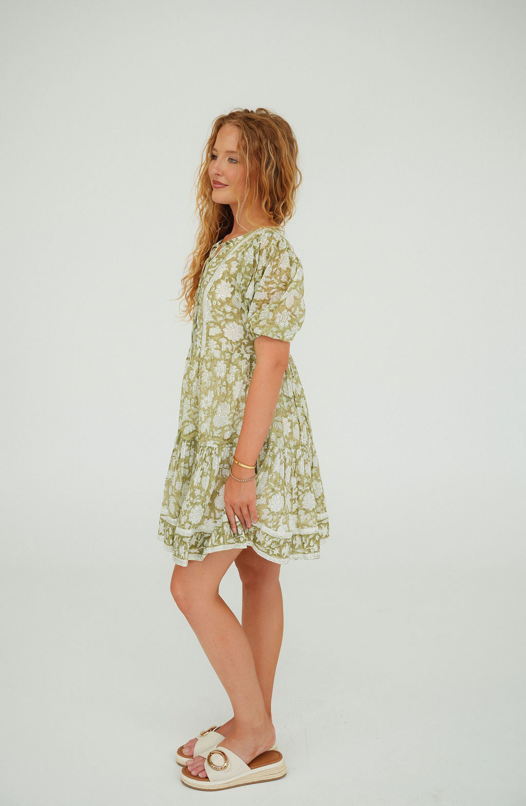 Block Print Mini Dress